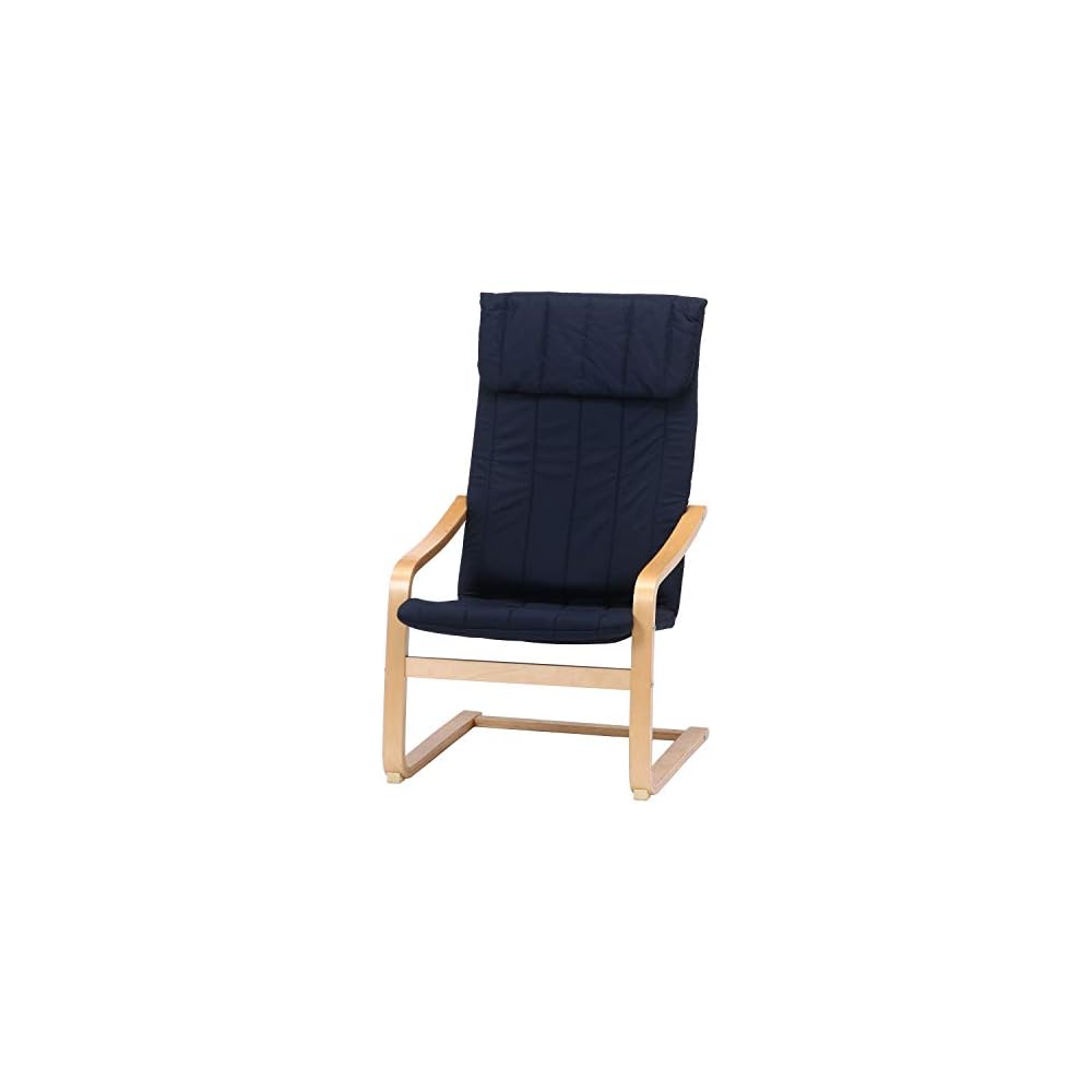 Fuji Boeki 40817 Relaxing Rocking Chair, 1 Seater, Width 26.4 x Depth 37.8 x Height 35.4 inches (67 x 96 x 90 cm), Ivory, Wood,