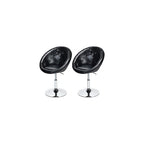 WATERJOY Swivel Vanity Chair with Back, Modern Height Adjustable Makeup Chair with Chrome Frame for Lounge Pub Bar