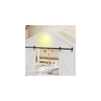 Bellemave Twin Farmhouse Platform Bed with Bulb and Drawers, White