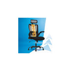 Click365 Ergonomic High Back Mesh Office Chair, Adjustable Headrest & Lumbar Support, Flip-Up Arms, Swivel Computer Desk Chair for Home Office, Gray