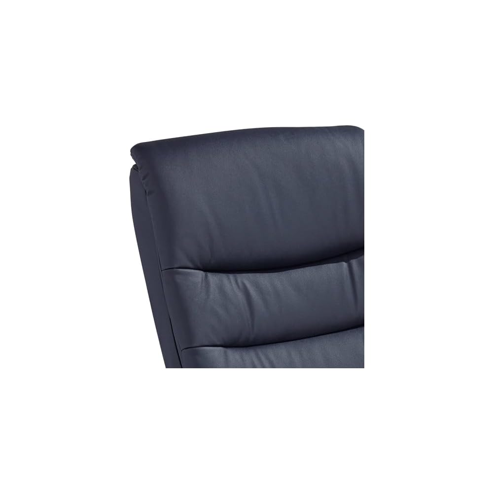 Benchmaster Peregrine Midnight Blue Faux Leather Adjustable Swivel Recliner
