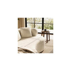 66" Boneless Loveseat Sofa Modern Curved Couch for Small Spaces Cream White
