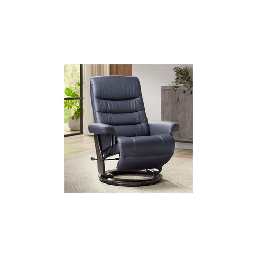 Benchmaster Peregrine Midnight Blue Faux Leather Adjustable Swivel Recliner