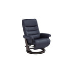 Benchmaster Peregrine Midnight Blue Faux Leather Adjustable Swivel Recliner