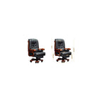 Evan Ergonomic Executive Office Chair with Heating, Ventilation and 2-Point Vibration Massage, High-Back Manager Chair, Black