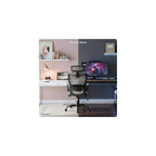 Click365 Ergonomic High Back Mesh Office Chair, Adjustable Headrest & Lumbar Support, Flip-Up Arms, Swivel Computer Desk Chair for Home Office, Gray