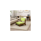 Portable Japanese Floor Chair with Back Support, Soft Low-Back Cushion Seat, Armless Lounge for Living Room, Bedroom, Bay Window, Reading, and Relaxation