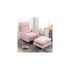 Adjustable Recliner Sofa Chair with Footstool - 3-Position Lounge Armchair for Living Room & Bedroom, Supports 150KG, Comfortable Reclining Armchair for Relaxation
