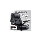 OFIKA 700LBS Heavy Duty Big&Tall Office Chair, 5D Flip Arms & Lumbar | Executive Chair,Dual Rubber Casters,Adjustable Lumbar Support,Thick Padded Seat,Sturdy Steel Frame,Computer Office Use