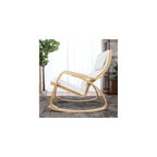 Fuji Boeki 40817 Relaxing Rocking Chair, 1 Seater, Width 26.4 x Depth 37.8 x Height 35.4 inches (67 x 96 x 90 cm), Ivory, Wood,