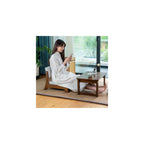 Portable Japanese Floor Chair with Back Support, Soft Low-Back Cushion Seat, Armless Lounge for Living Room, Bedroom, Bay Window, Reading, and Relaxation