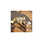 Coffee Table for Living Room Mid Century Modern Center Table with Glass Top and Wood, 32 Inch, Brown/Black