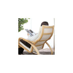 Fuji Boeki 40817 Relaxing Rocking Chair, 1 Seater, Width 26.4 x Depth 37.8 x Height 35.4 inches (67 x 96 x 90 cm), Ivory, Wood,