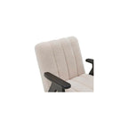 Roundhill Furniture Rella Modern Teddy Sherpa Accent Chair with Espresso Wood Frame, Beige