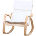 Fuji Boeki 40817 Relaxing Rocking Chair, 1 Seater, Width 26.4 x Depth 37.8 x Height 35.4 inches (67 x 96 x 90 cm), Ivory, Wood,
